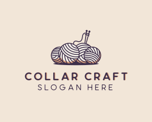 Sewing Ball Yarn  logo design