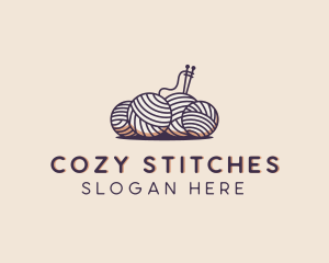 Sewing Ball Yarn  logo design