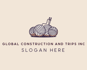 Tailoring - Sewing Ball Yarn logo design