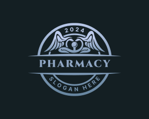 Pharmacy Caduceus Medicine logo design