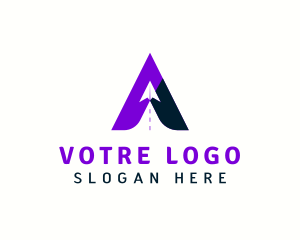 Airplane Flight Travel Logo