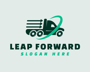 Forward Transport Truck logo design