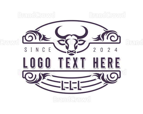 Bullfighter Cowboy Rodeo Logo