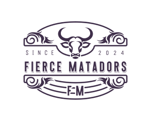 Bullfighting - Bullfighter Cowboy Rodeo logo design