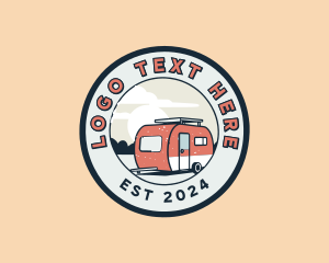 Camper Van Vehicle Logo