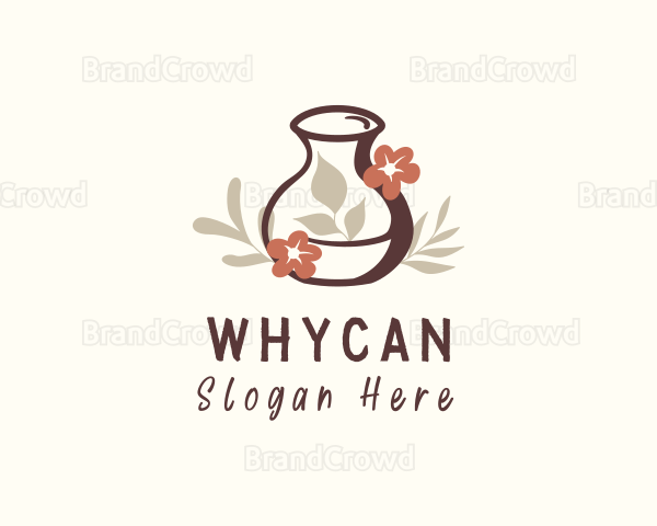Flower Vase Ceramic Logo
