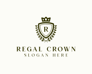 Regal Crown Shield logo design