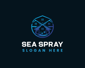 Housekeeping Powerwash logo design