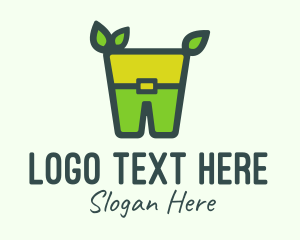 Tooth - Green Leprechaun Costume logo design