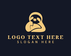 Zoology - Sloth Wildlife Conservation logo design