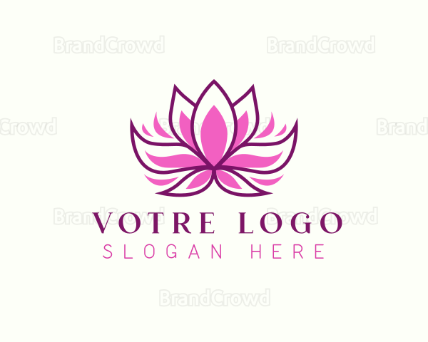 Wellness Lotus Flower Logo
