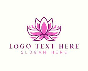 Wellness Lotus Flower Logo