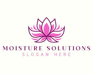Wellness Lotus Flower logo design