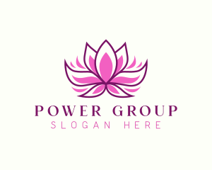 Nature - Wellness Lotus Flower logo design