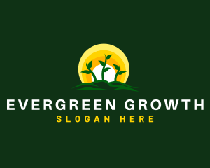 Seedling Plant Farm logo design