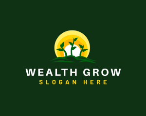 Seedling Plant Farm logo design