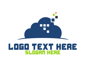 Cloud - Cloud Pixel Technology logo design