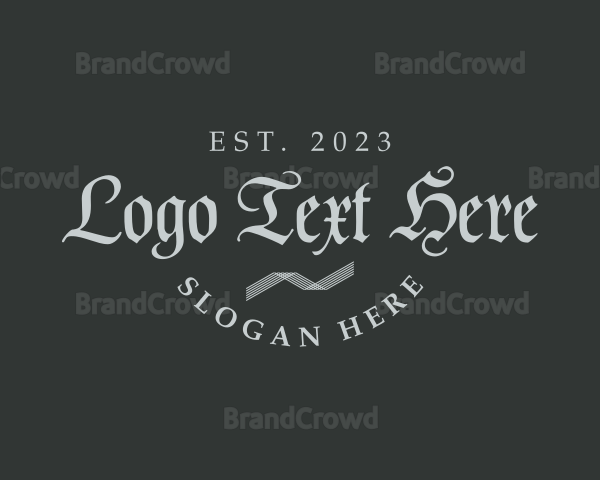 Gothic Calligraphy Business Logo