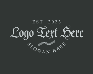 Ornament - Gothic Calligraphy Business logo design