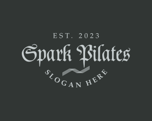 Skate Shop - Gothic Calligraphy Business logo design