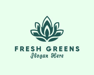 Lettuce - Garden Plant Herb logo design