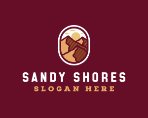 Dunes - Desert Mountain Trekking logo design