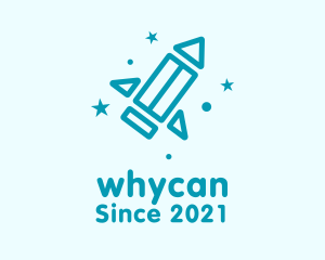 Daycare Center - Blue Toy Rocket logo design