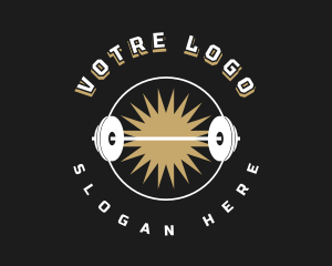 Powerlift - Vintage Gym Powerlifting logo design