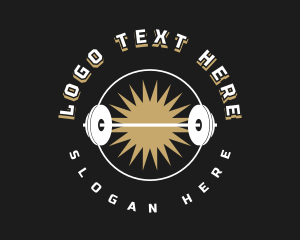 Vintage Gym Powerlifting Logo