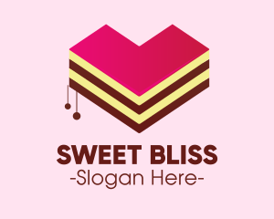 Sweet Heart Cake  logo design