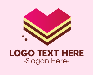 Chocolate - Sweet Heart Cake logo design