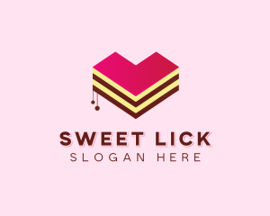 Sweet Heart Cake  logo design