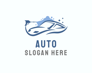 Car Pressure Hose Cleaning Logo