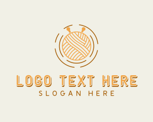 Handcrafter - Knitting Yarn Weaving logo design