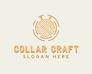 Knitting Yarn Weaving logo design