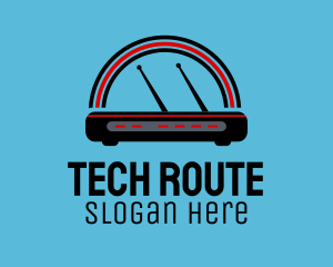 Router - WiFi Modem Router logo design