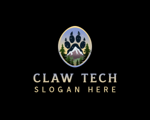 Mountain Bear Paw logo design