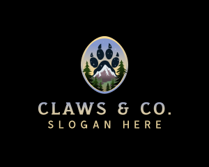 Mountain Bear Paw logo design