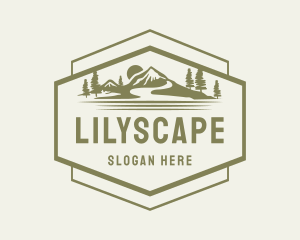 Mountain Outdoor Camping Logo