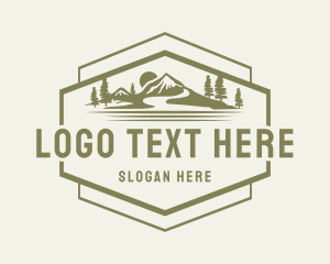 Mountain Outdoor Camping Logo