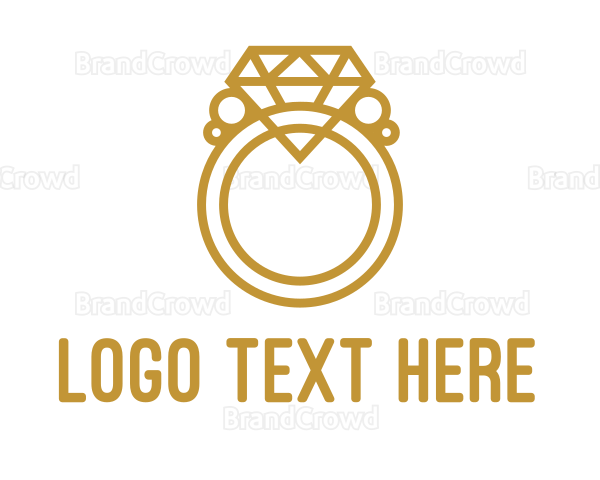 Jewelry Ring Outline Logo