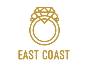 Jewelry Ring Outline logo design