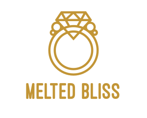 Jewelry Ring Outline logo design