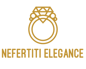 Jewelry Ring Outline logo design