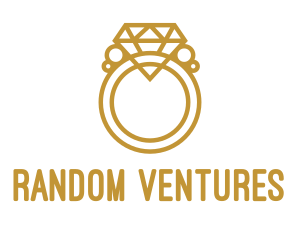 Jewelry Ring Outline logo design