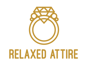 Jewelry Ring Outline logo design