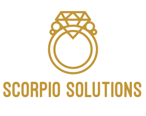 Jewelry Ring Outline logo design