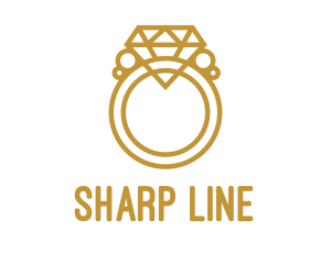 Outline - Jewelry Ring Outline logo design