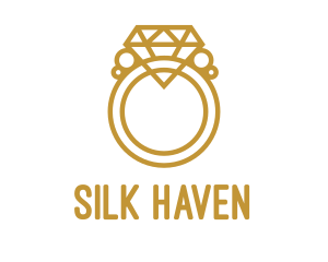 Jewelry Ring Outline logo design