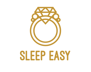 Jewelry Ring Outline logo design